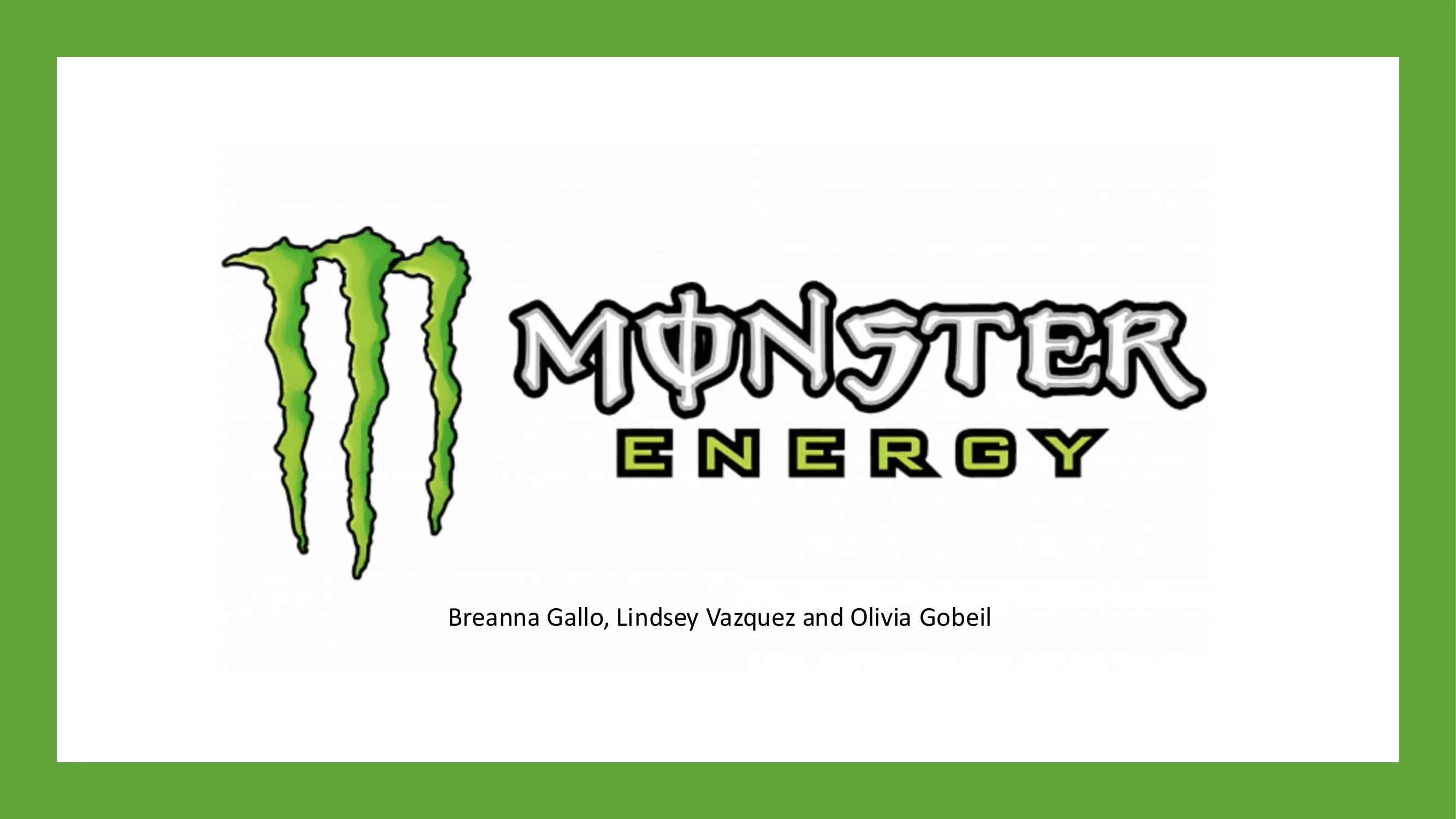 Monster Energy Industry Analysis